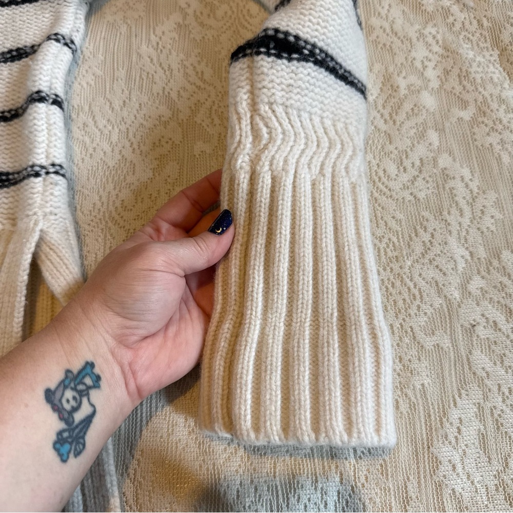 Veronica Beard Viori striped turtleneck wool sweater - Picture 9 of 12